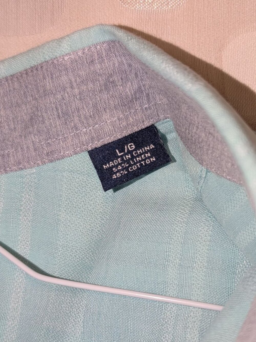 TOMMY BAHAMA linen/cotton Men's long-sleeve, Size L, VG COND!! - Picture 5 of 5